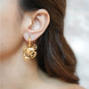 Kani gold plated crab charm hoop earrings by Eda Jewels Dubai, perfect for daily, beach wear and quirky gifting.