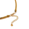 Orra gold plated necklace featuring alternating textured and polished links, perfect for gifting and everyday wear by Eda Jewels Dubai