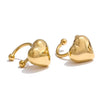 Skye gold plated heart ear cuff by Eda Jewels Dubai, perfect for everyday wear and perfect for gifting