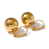 Ziva gold plated sphere earrings by Eda Jewels Dubai, perfect for everyday wear and perfect for gifting